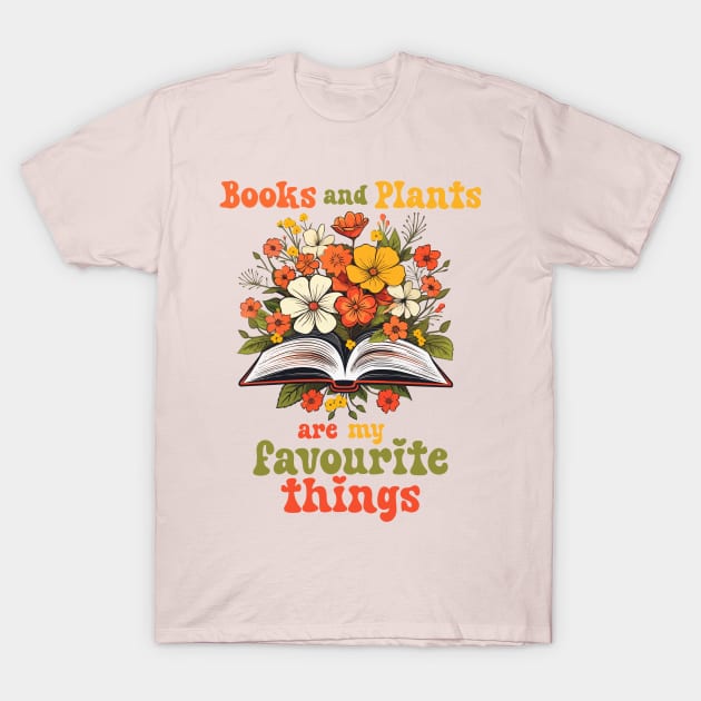 Books and Gardening T-Shirt by AI - Made Me Do It